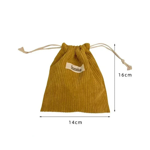 1pcs Solid Color Drawstring Cosmetic Bag Travel Cosmetic Lipstick Candy Organizer Pouch Christmas Gift Packaging Bag Storage Bag